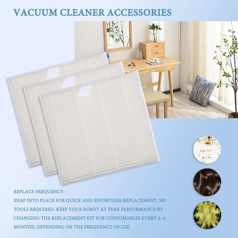 ●Replacement Filter Brush Wipe - đánh giá và giá Robot Vacuum