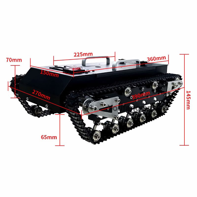 30kg Load RC Tank Chassis Meta - đánh giá và giá Stm32 Robot