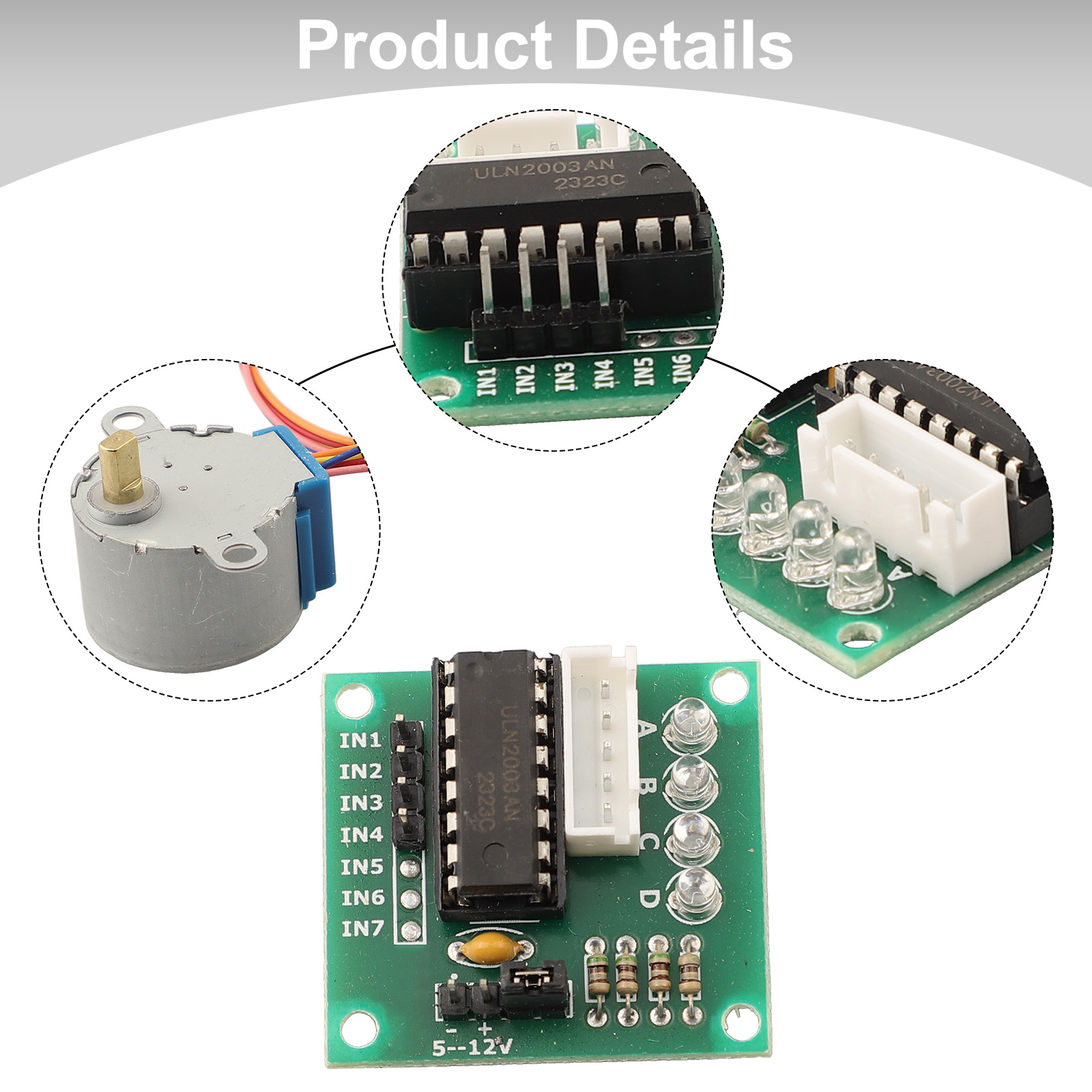 5V 4-Phase Stepper Motor 28BYJ - đánh giá và giá Uln2003 Driver