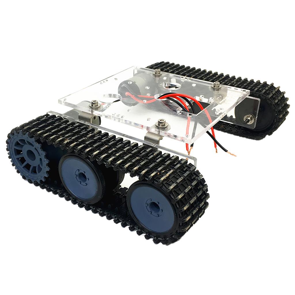 Acrylic Alloy Tank Chassis Tra - đánh giá và giá Tracked Robot Chassis