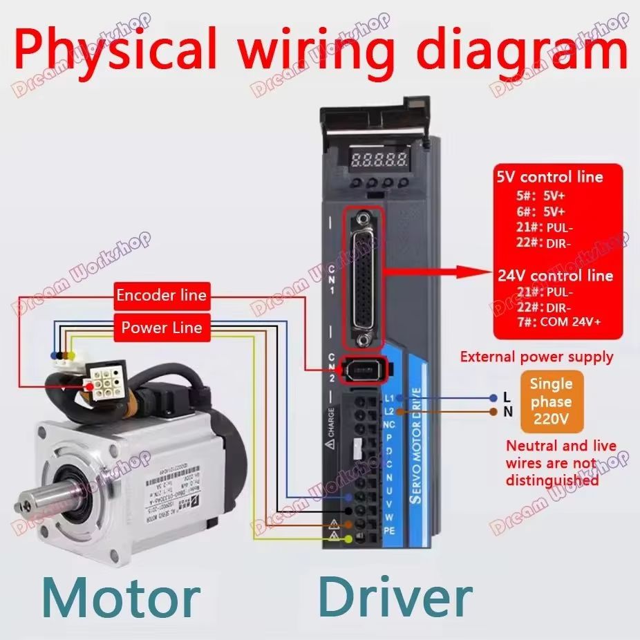 1.2KW/1.5KW/1.8KW 220V AC Serv - đánh giá và giá Servo Kit