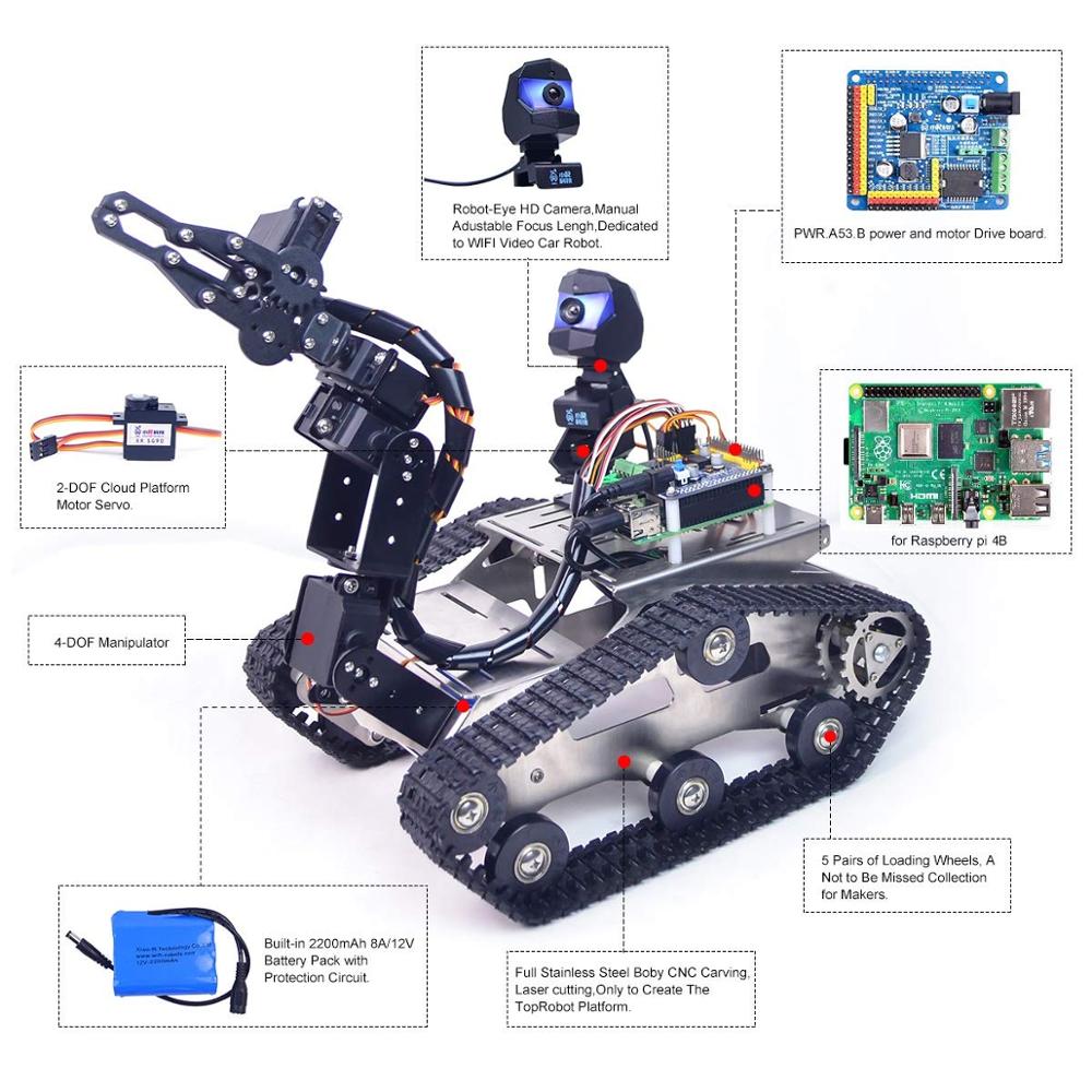 Smart Robot Car Kit for Raspbe - đánh giá và giá Robot Bluetooth Car