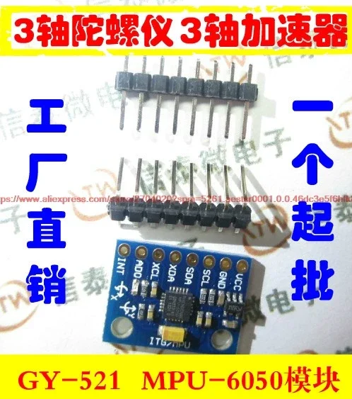 GY-521 MPU-6050 MPU6050 Module - đánh giá và giá Accelerometer Mpu6050