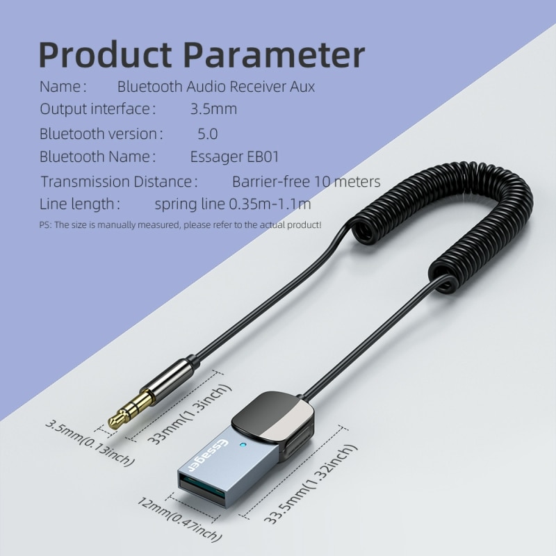 Essager Aux Bluetooth Adapter  - đánh giá và giá Robot Bluetooth Car