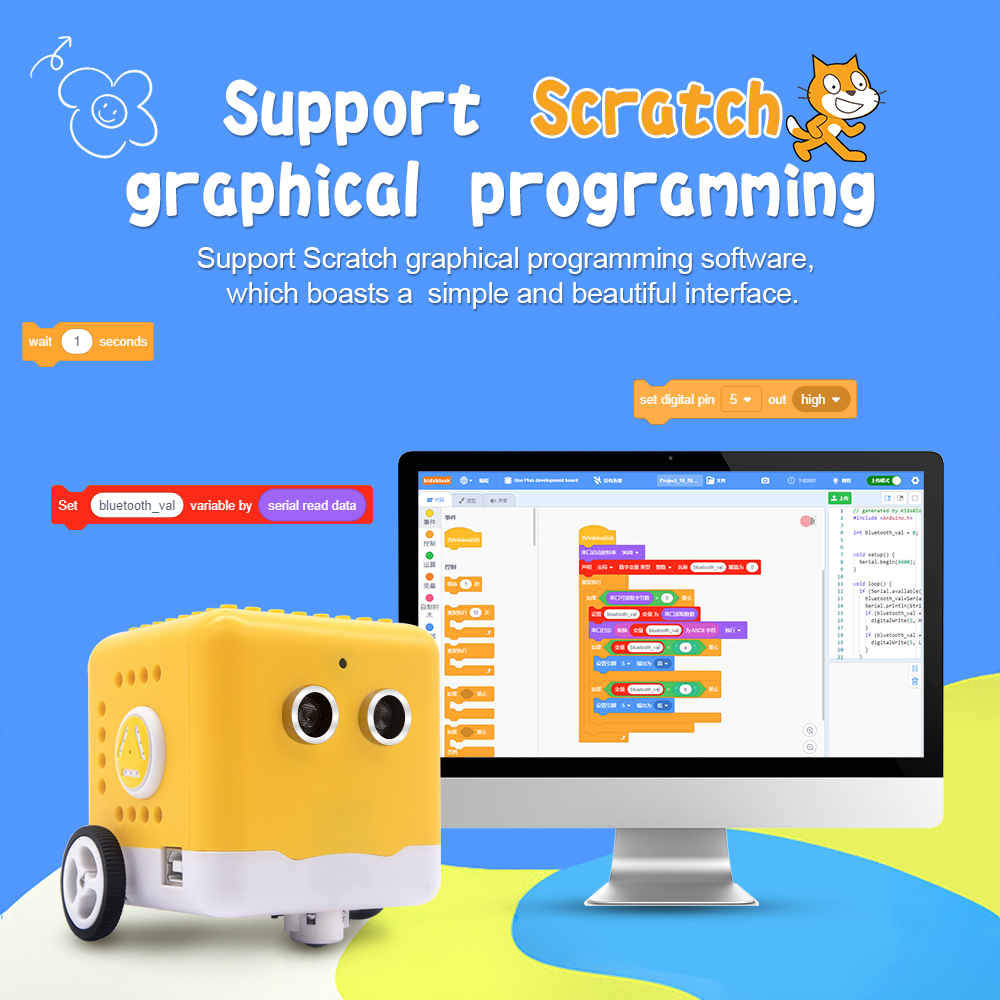 Kidsbits Programmable Robot Ki - đánh giá và giá Microbit Robot