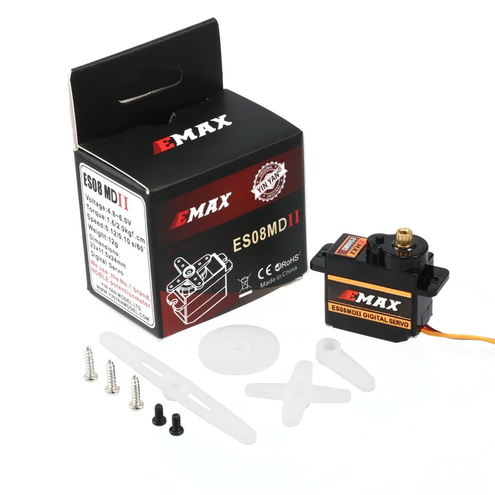 EMAX ES08MDII, ES08MD II, serv - đánh giá và giá Sg90 Servo