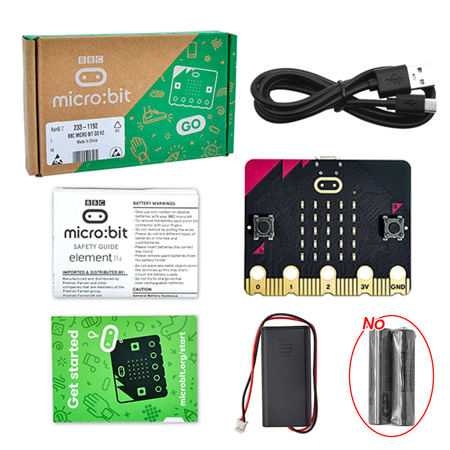Original BBC Micro Bit V2 Deve - đánh giá và giá Microbit Robot
