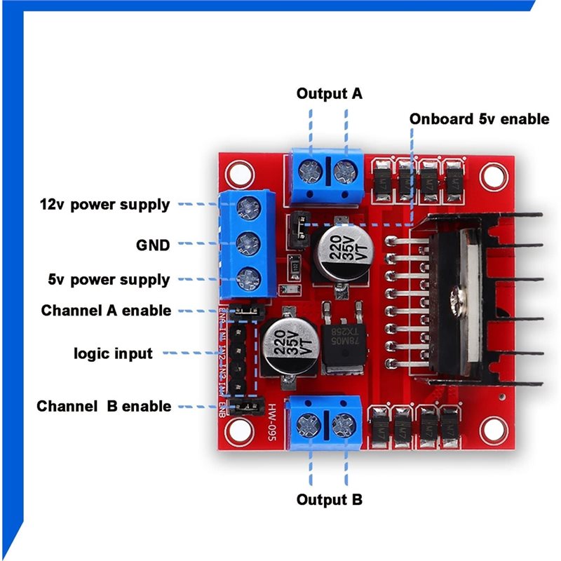 AEE7-4 Pcs L298N Motor Driver  - đánh giá và giá Motor Driver L298N