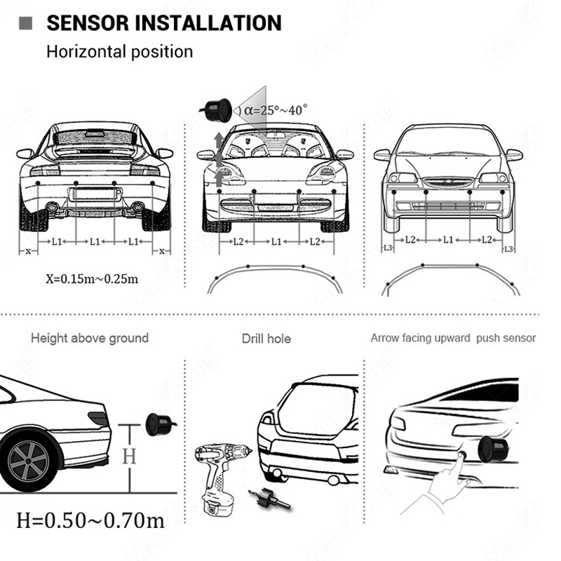 Car Reverse Radar Kit Vehicle  - đánh giá và giá Infrared Obstacle Sensor
