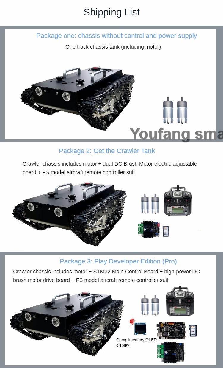 30kg Load RC Tank Chassis Meta - đánh giá và giá Robot Gripper