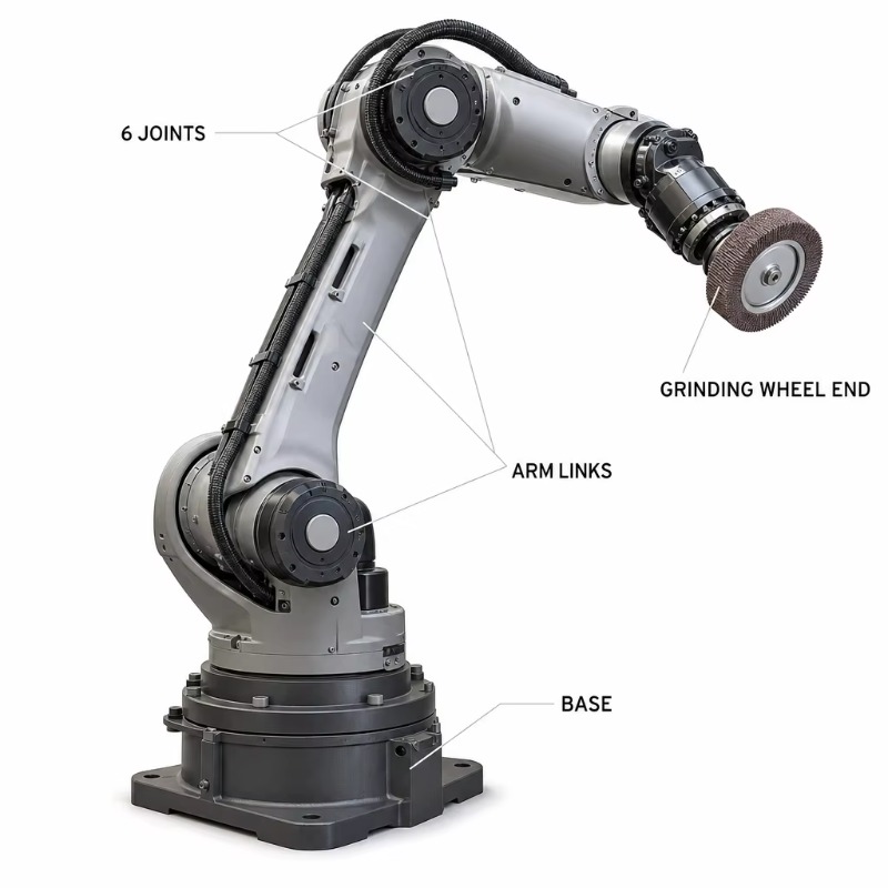 Industrial 6-Axis Grinding Rob - đánh giá và giá Robot Arm Metal
