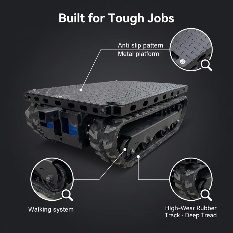 Heavy-load Crawler Tracked Cha - đánh giá và giá Robot Track