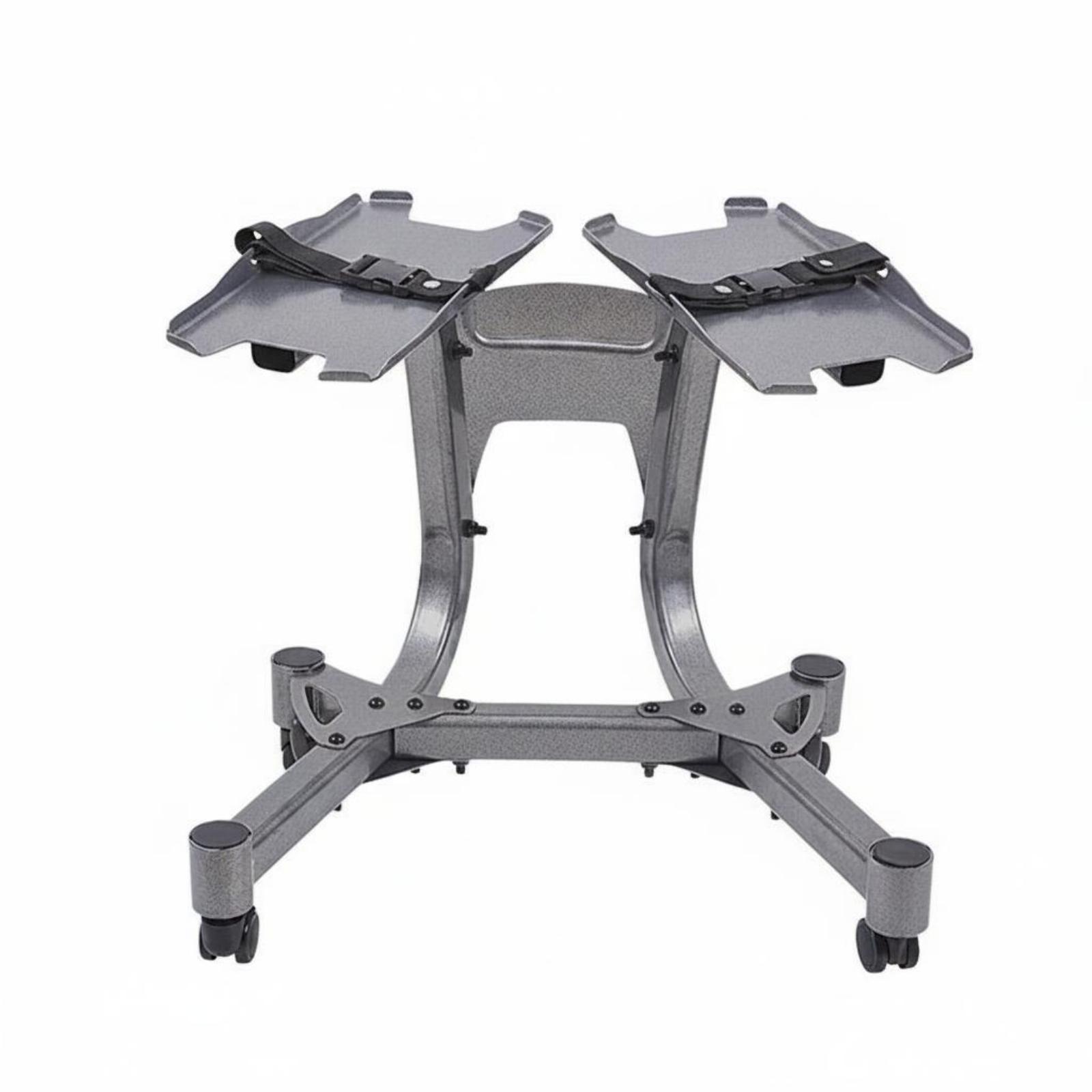 Adjustable Dumbbell Stand on W - đánh giá và giá Caster Wheel