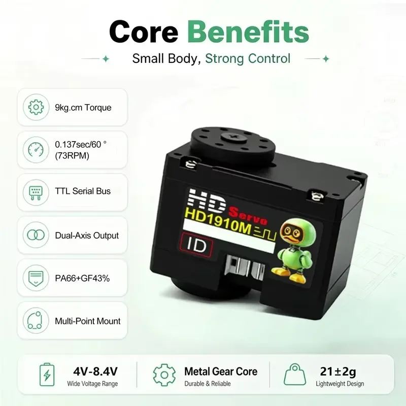 FEETECH HD1910M 360 Degree Dua - đánh giá và giá Robot Arm Metal
