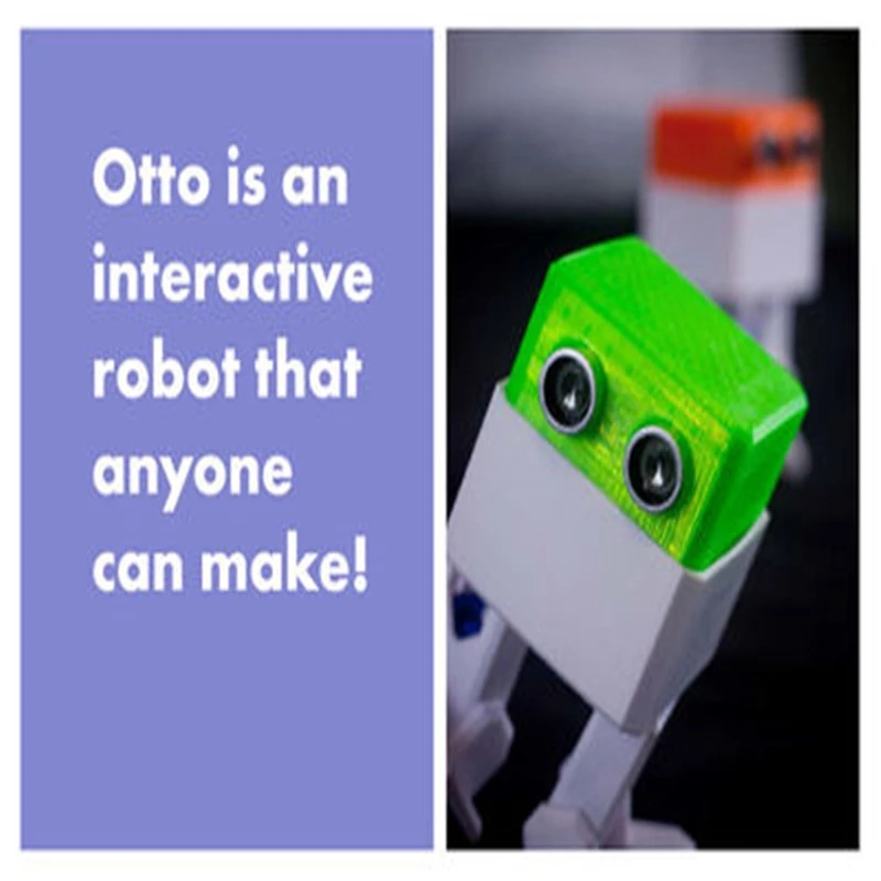 New SG90 3D OTTO with Battery  - đánh giá và giá Arduino Robot
