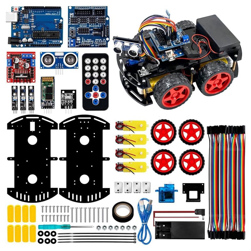 WOWFU-4WD Smart Robot Car Kit  - đánh giá và giá Arduino Robot
