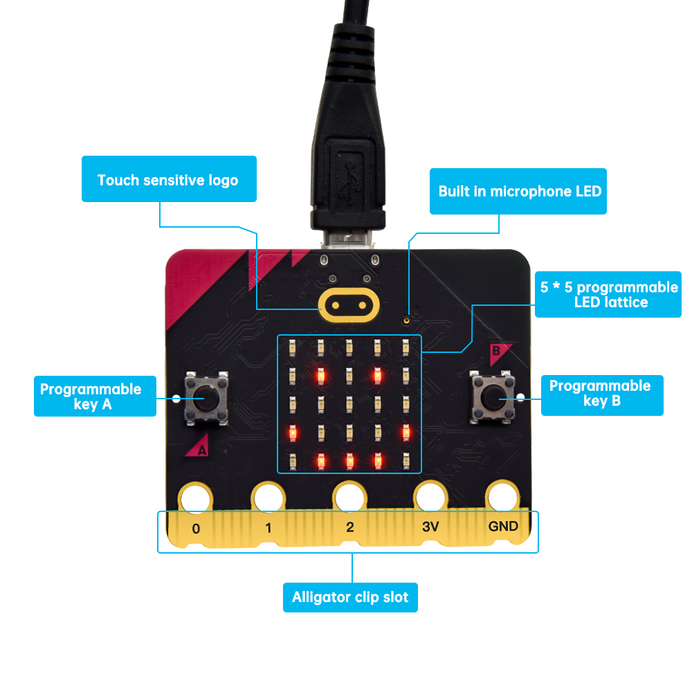 Mới Đến! Chính Thức Micro Bit  - đánh giá và giá Microbit Robot